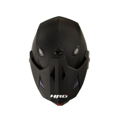 CASCO HRO HRO-MX330DV SOLID MATE NEGRO AZUL VISOIR IRIDIUM