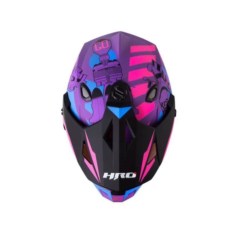 CASCO HRO HRO-MX330DV SPACE RACE MATE MORADO FUCSIA IRIDIUM