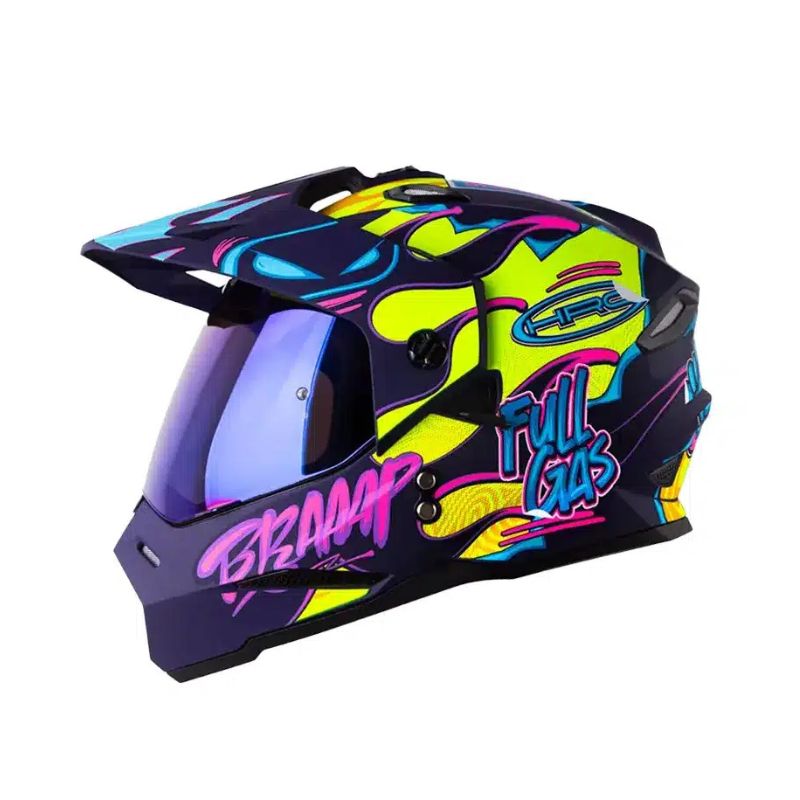 CASCO HRO HRO-MX330DV STAY WILD MATE AMARILLO NEON FUCSIA