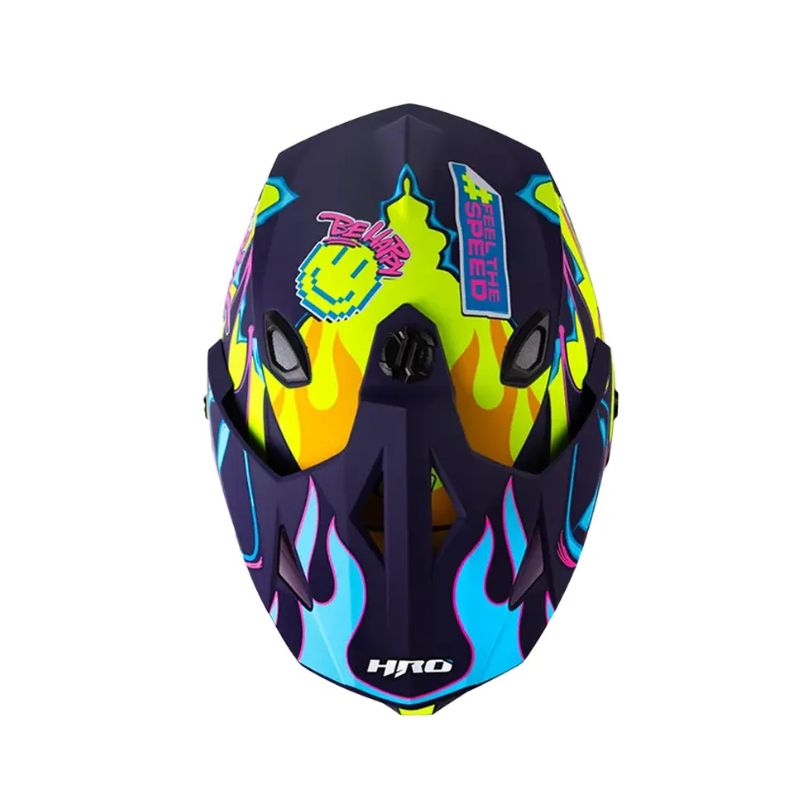 CASCO HRO HRO-MX330DV STAY WILD MATE AMARILLO NEON FUCSIA