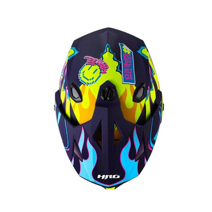 CASCO HRO HRO-MX330DV STAY WILD MATE AMARILLO NEON FUCSIA