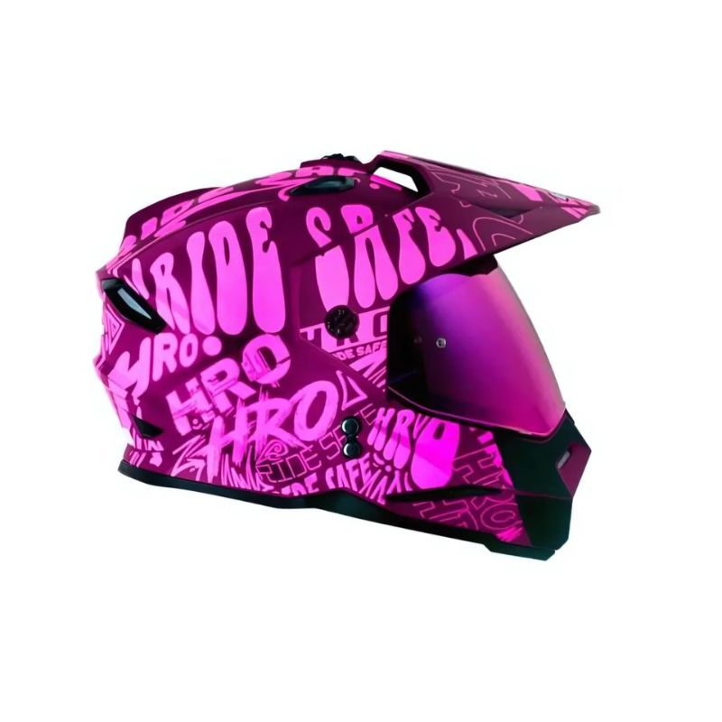 CASCO HRO HRO-MX330DV WRITTER MATE MORADO OSCURO VISOR