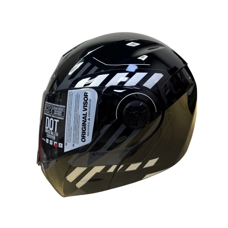 CASCO ICH-3110DV CICU NEGRO GRIS VISOR HUMO
