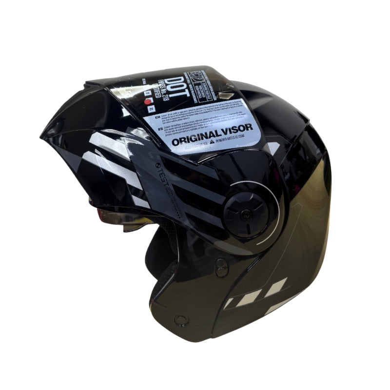CASCO ICH-3110DV CICU NEGRO GRIS VISOR HUMO