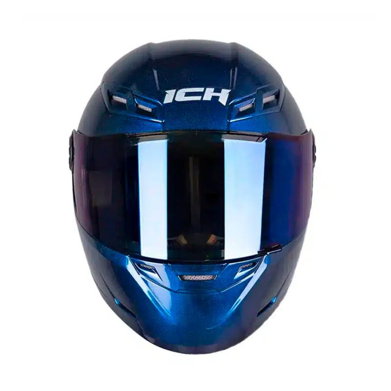 CASCO ICH-501SP SOLID CAMALEON AZUL VISOR AZUL