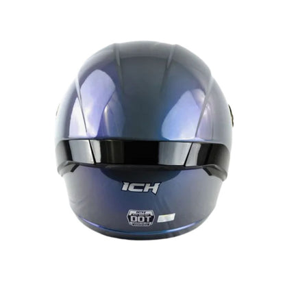 CASCO ICH-501SP SOLID CAMALEON GRIS VISOR AZUL