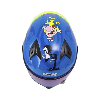 CASCO ICH-503 BILLY Y MANDY AZUL AZUL VISOR AZUL