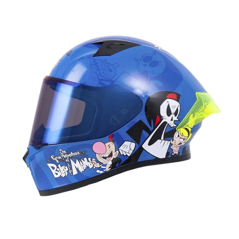 CASCO ICH-503 BILLY Y MANDY AZUL AZUL VISOR AZUL