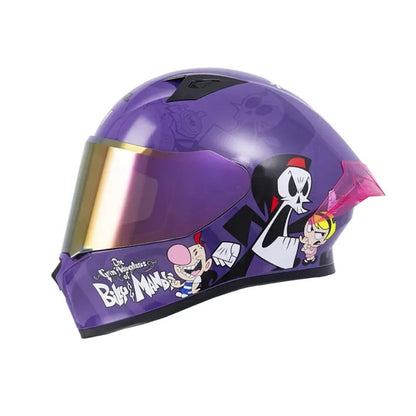 CASCO ICH-503 BILLY Y MANDY MORADO MORADO VISOR MORADO