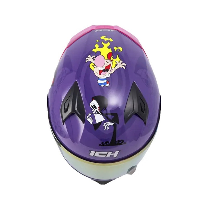 CASCO ICH-503 BILLY Y MANDY MORADO MORADO VISOR MORADO