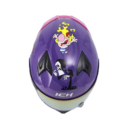 CASCO ICH-503 BILLY Y MANDY MORADO MORADO VISOR MORADO
