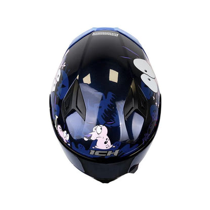 CASCO ICH-503SP BRAVE AZUL OSCURO ROSA VISOR AZUL