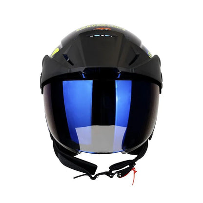 CASCO ICH ICH-102 DEXTERS LAB AZUL OSCURO VISOR AZUL