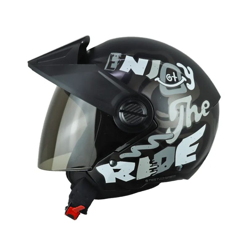 CASCO ICH ICH-102 RIDER MATE NEGRO BLANCO VISOR HUMO
