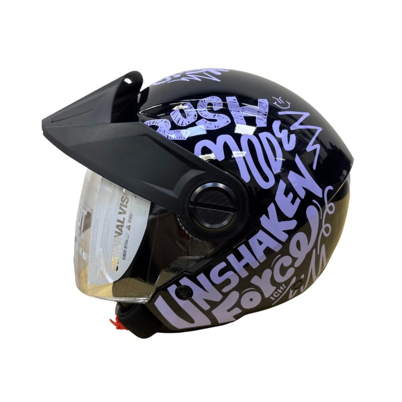 CASCO ICH ICH-102 RUMBLE NEGRO LILA