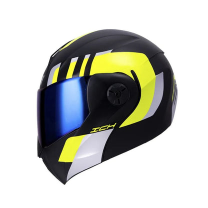 CASCO ICH ICH-3110DV LOKHET MATE NEGRO AMARILLO NEON AZUL