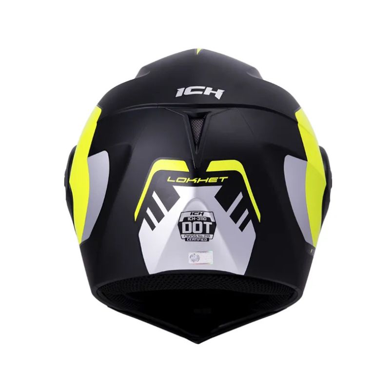 CASCO ICH ICH-3110DV LOKHET MATE NEGRO AMARILLO NEON AZUL
