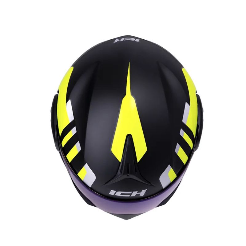 CASCO ICH ICH-3110DV LOKHET MATE NEGRO AMARILLO NEON AZUL