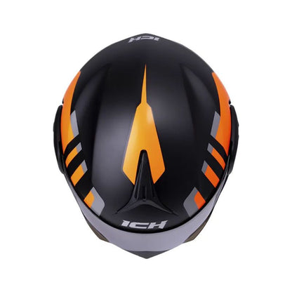 CASCO ICH ICH-3110DV LOKHET NEGRO NARANJA NEON VISOR HUMO