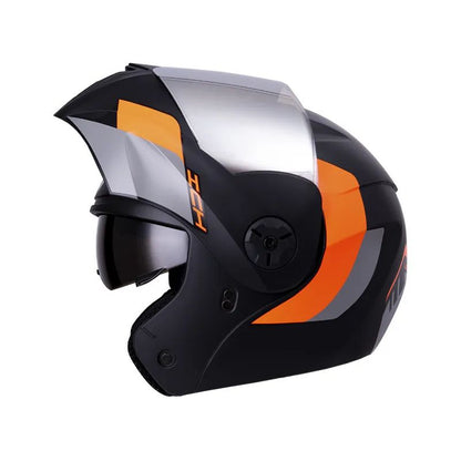 CASCO ICH ICH-3110DV LOKHET NEGRO NARANJA NEON VISOR HUMO