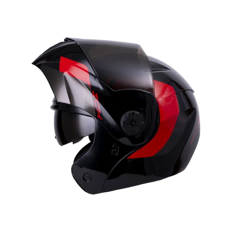 CASCO ICH ICH-3110DV LOKHET NEGRO ROJO VISOR HUMO