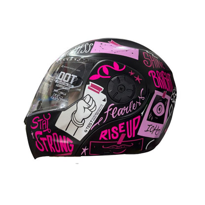 CASCO ICH ICH-3110S FEEL MATE NEGRO ROSADO