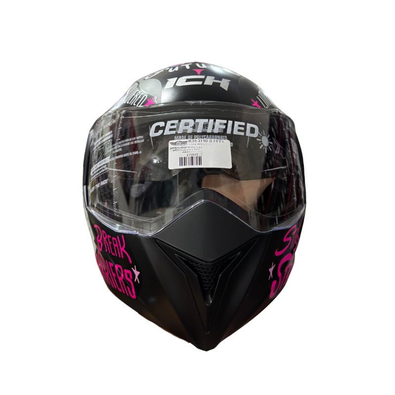 CASCO ICH ICH-3110S FEEL MATE NEGRO ROSADO