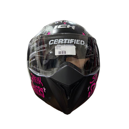 CASCO ICH ICH-3110S FEEL MATE NEGRO ROSADO