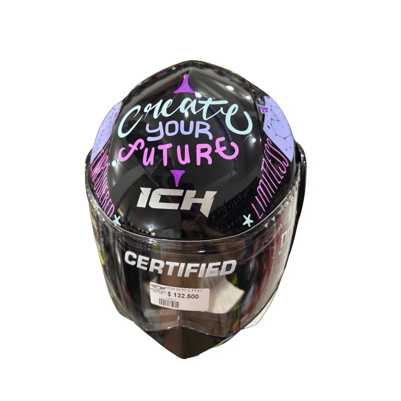 CASCO ICH ICH-3110S FEEL NEGRO LILA