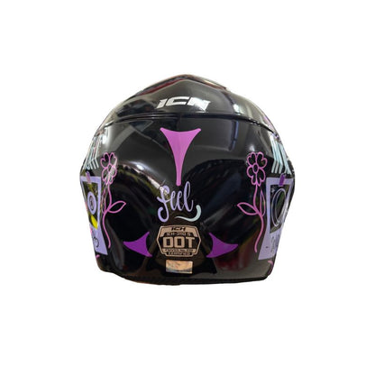 CASCO ICH ICH-3110S FEEL NEGRO LILA