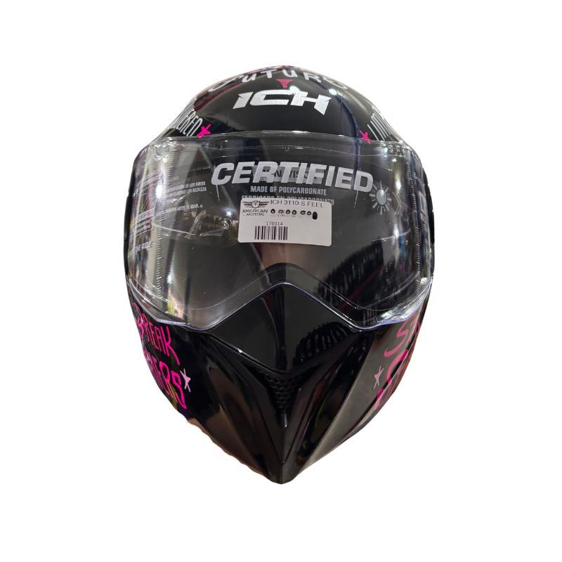 CASCO ICH ICH-3110S FEEL NEGRO ROSADO