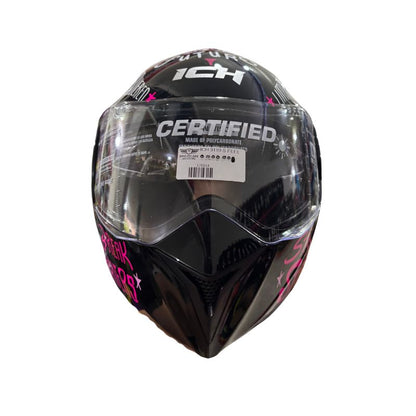 CASCO ICH ICH-3110S FEEL NEGRO ROSADO