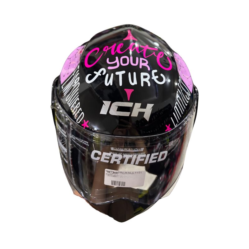 CASCO ICH ICH-3110S FEEL NEGRO ROSADO