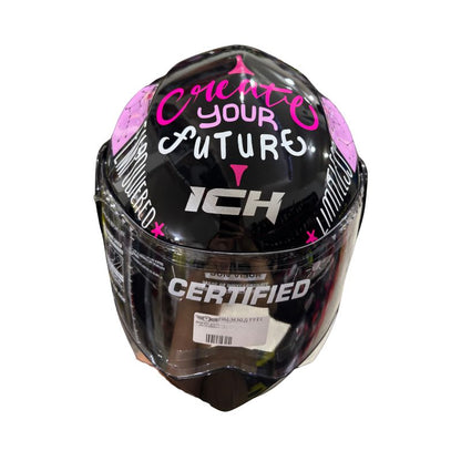 CASCO ICH ICH-3110S FEEL NEGRO ROSADO