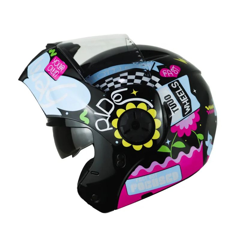 CASCO ICH ICH-3110S SHAMELESS NEGRO AMARILLO