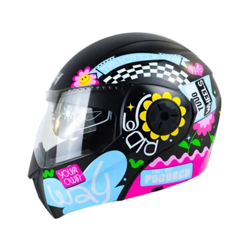 CASCO ICH ICH-3110S SHAMELESS NEGRO AMARILLO