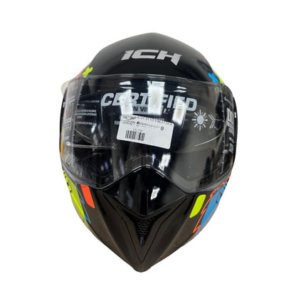 CASCO ICH ICH-3110S WILD SOUL NEGRO AMARILLO NEON