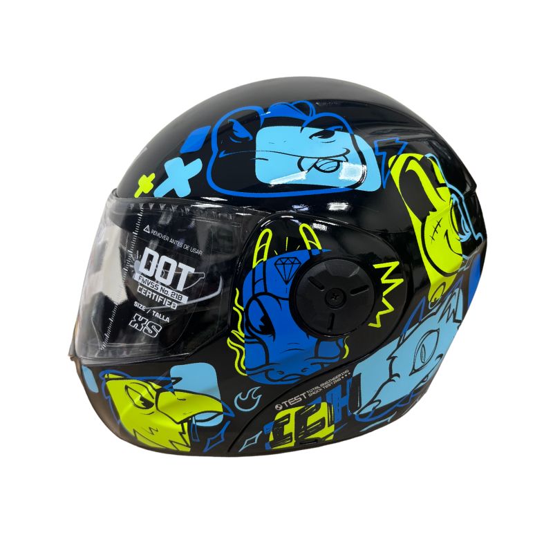 CASCO ICH ICH-3110S WILD SOUL NEGRO AZUL