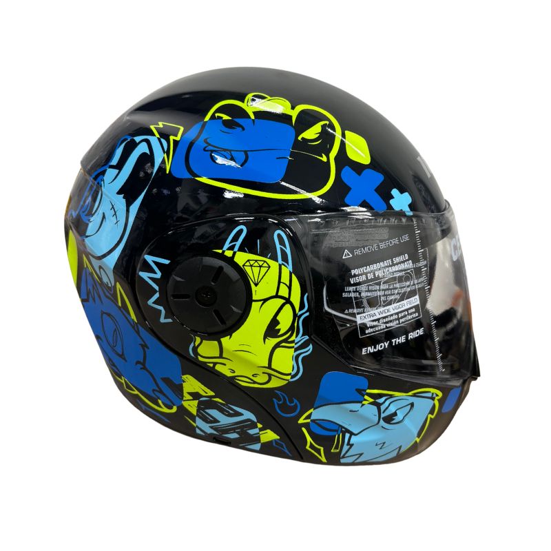 CASCO ICH ICH-3110S WILD SOUL NEGRO AZUL