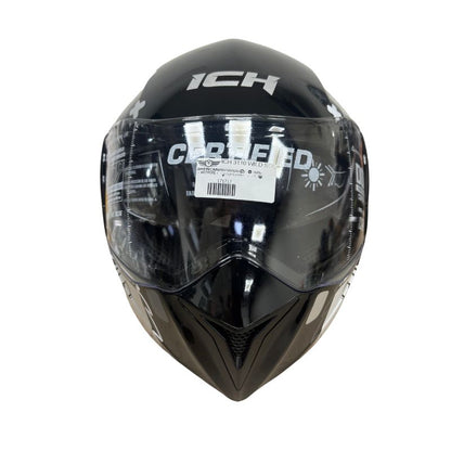 CASCO ICH ICH-3110S WILD SOUL NEGRO PLATA