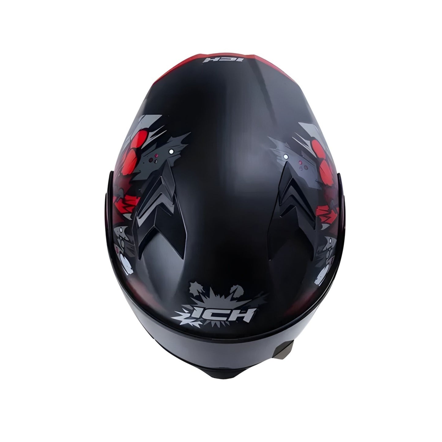 CASCO ICH ICH-3120DV COMIC BOOM MATE NEGRO ROJO