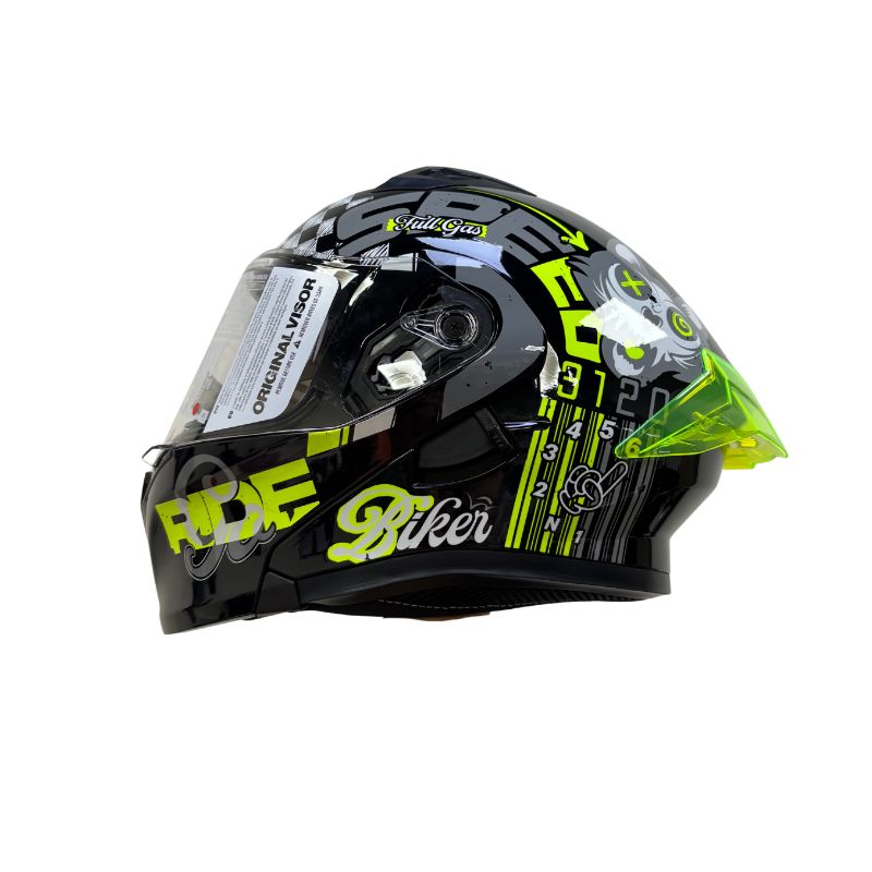 CASCO ICH ICH-3120DV ELEMENTARY NEGRO AMARILLO NEON HUMO