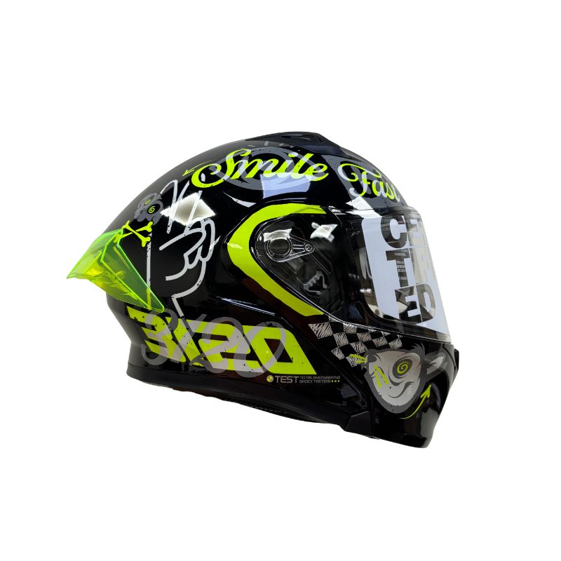 CASCO ICH ICH-3120DV ELEMENTARY NEGRO AMARILLO NEON HUMO