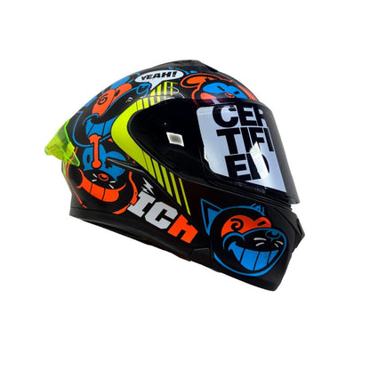 CASCO ICH ICH-3120DV TURN ON MATE NEGRO NARANJA NEON