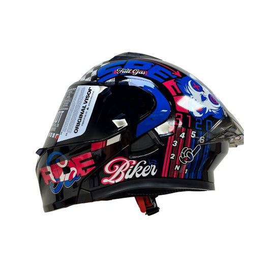 CASCO ICH ICH-3120DV ELEMENTARY NEGRO ROJO VISOR HUMO