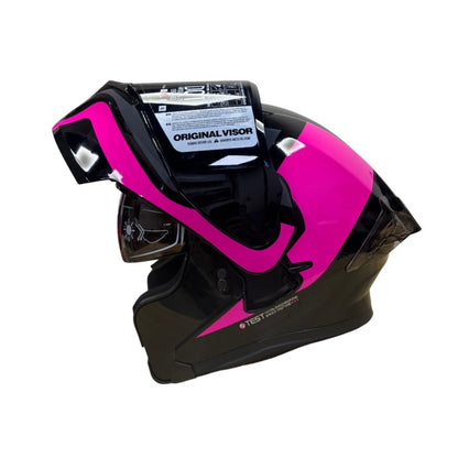 CASCO ICH ICH-3120DV FURTHER NEGRO FUCSIA VISOR HUMO