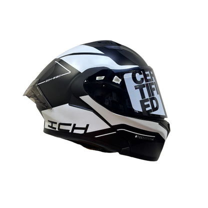 CASCO ICH ICH-3120DV MIXTER MATE NEGRO BLANCO VISOR HUMO