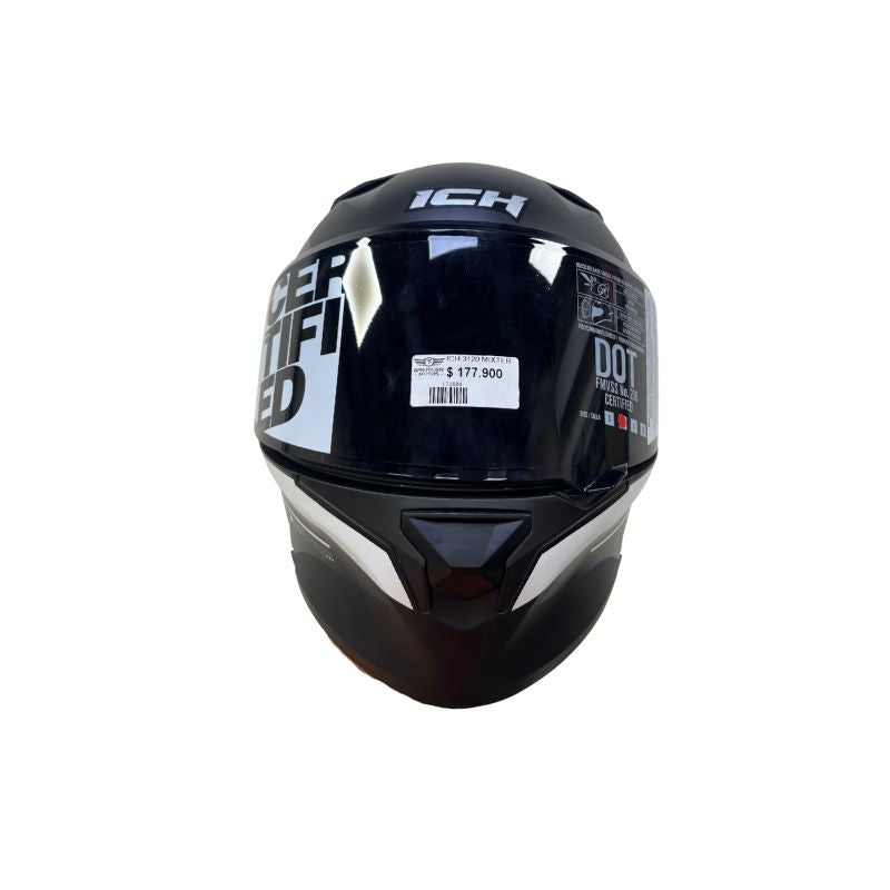 CASCO ICH ICH-3120DV MIXTER MATE NEGRO BLANCO VISOR HUMO