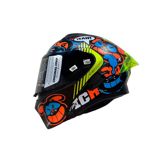 CASCO ICH ICH-3120DV TURN ON MATE NEGRO NARANJA NEON
