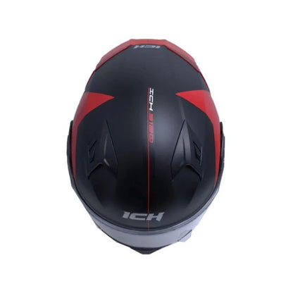 CASCO ICH ICH-3120DV ZORTH MATE NEGRO ROJO VISOR TRANSPARNTE